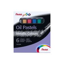 PENTEL OIL PASTELS METALLIC SET 6