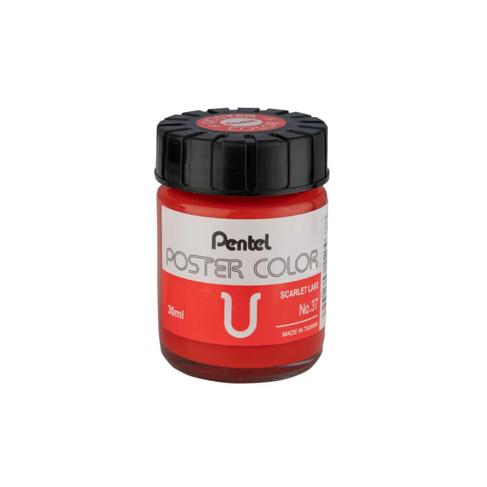 PENTEL POSTER COLOR T-37 SCARLET LAKE 30ML