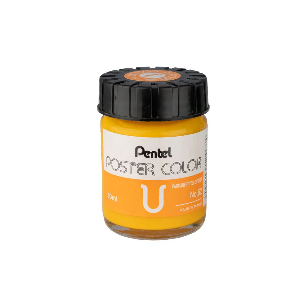 PENTEL POSTER COLOR T-62 PERMANENT YELLOW DEEP 30ML