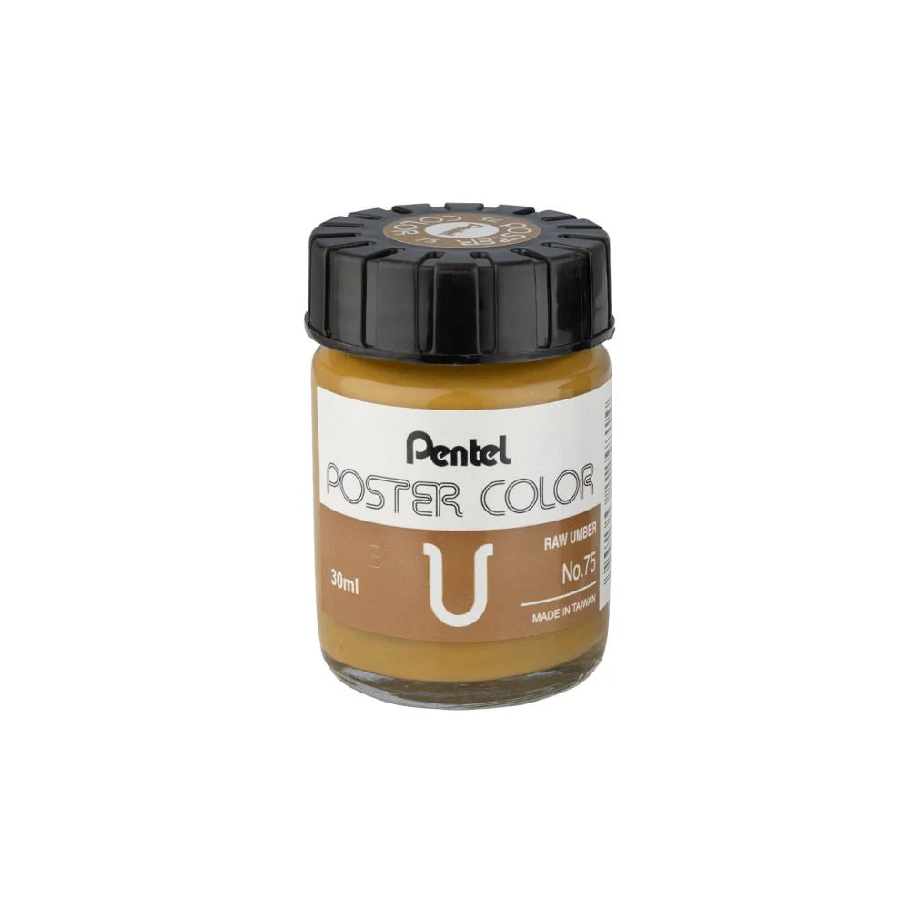 PENTEL POSTER COLOR T-75 RAW UMBER 30ML