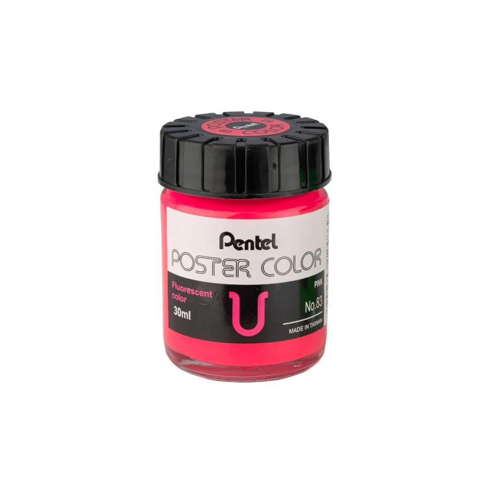 PENTEL POSTER COLOR T-83 FLUORESCENT PINK 30ML