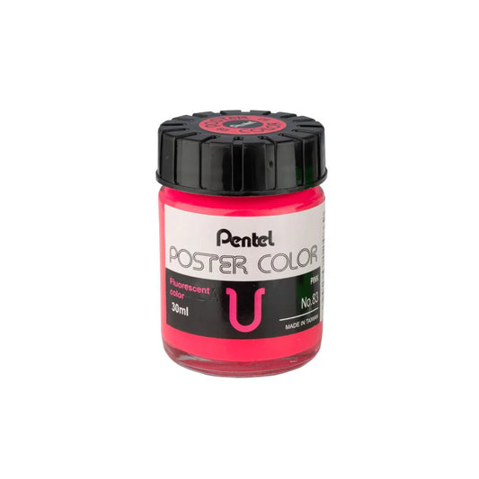 PENTEL POSTER COLOR T-83 FLUORESCENT PINK 30ML