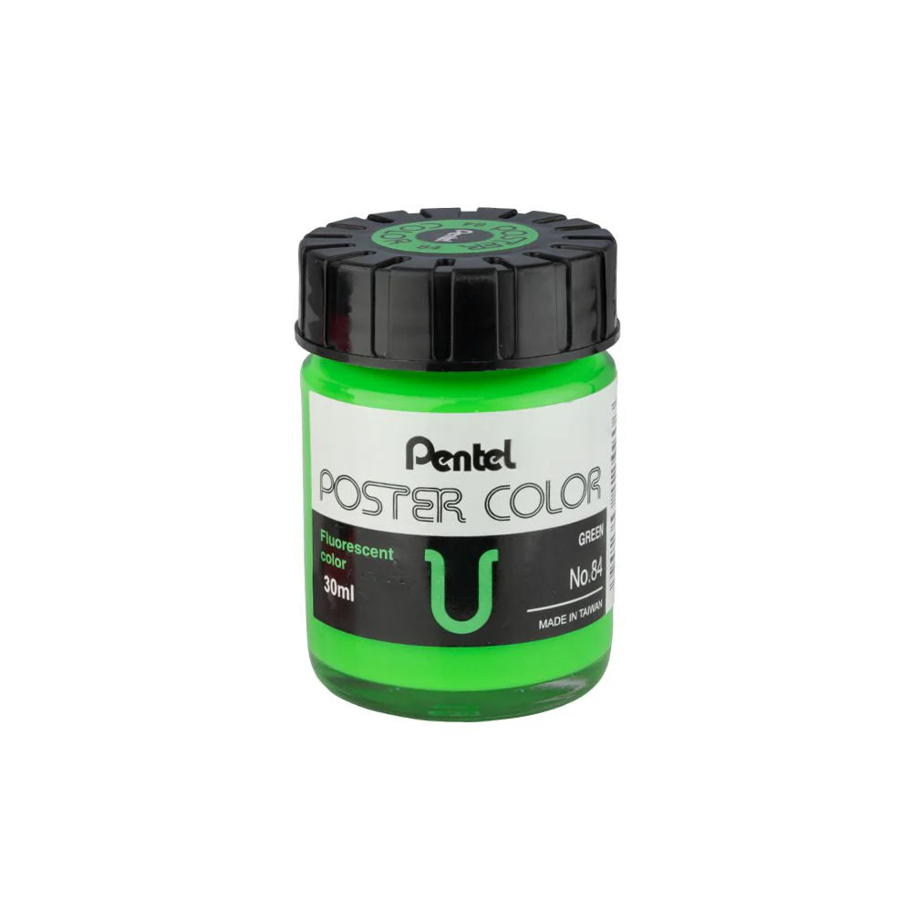 PENTEL POSTER COLOR T-84 FLUORESCENT GREEN 30ML