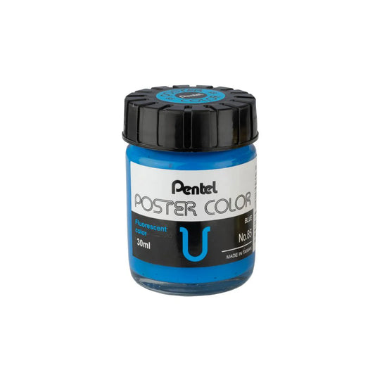 PENTEL POSTER COLOR T-85 FLUORESCENT BLUE 30ML