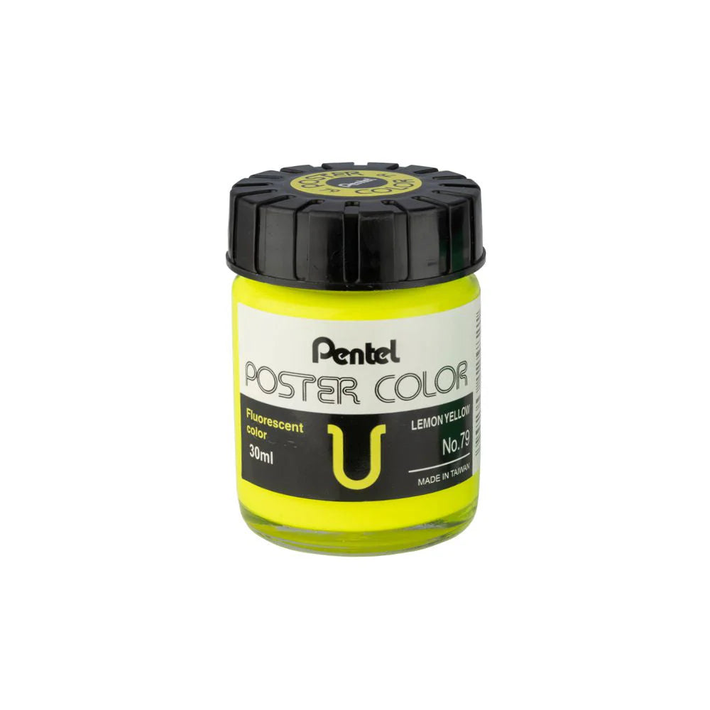PENTEL POSTER COLOR T-79 FLUORESCENT LEMON YELLOW 30ML
