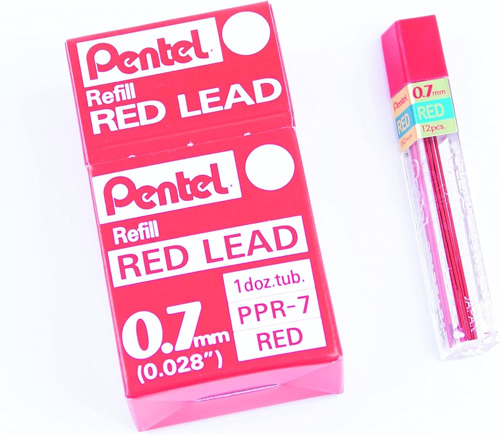 PENTEL RED LEAD 0.7MM