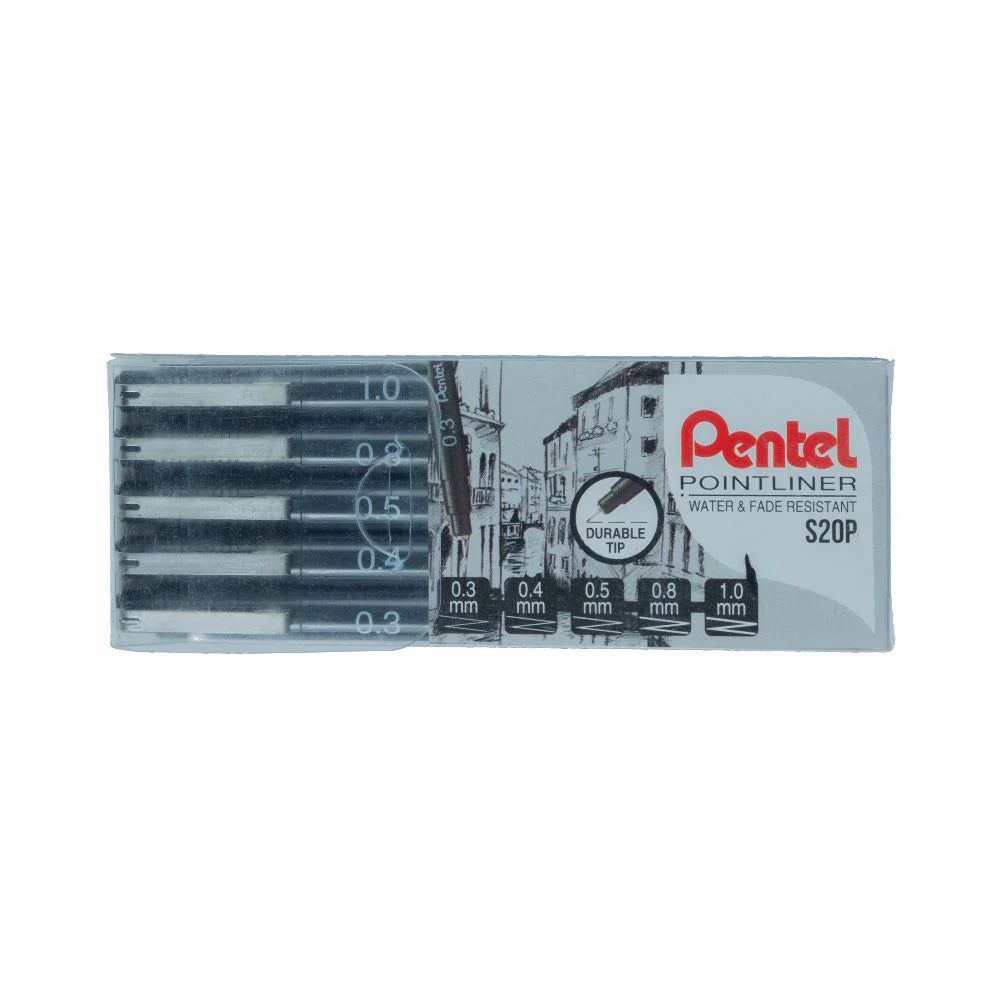PENTEL S20P POINTLINER 5PCS SET - 2