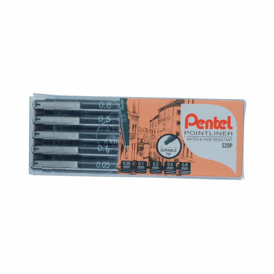 PENTEL S20P POINTLINER 5PCS SET