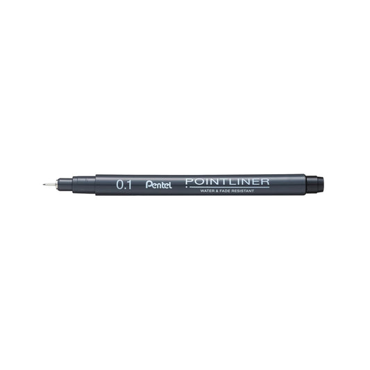 PENTEL S20P POINT LINER PEN 0.1 BLACK
