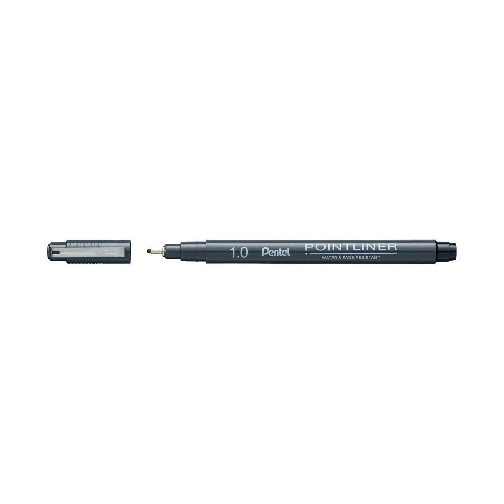 PENTEL S20P POINT LINER PEN 1.0 BLACK