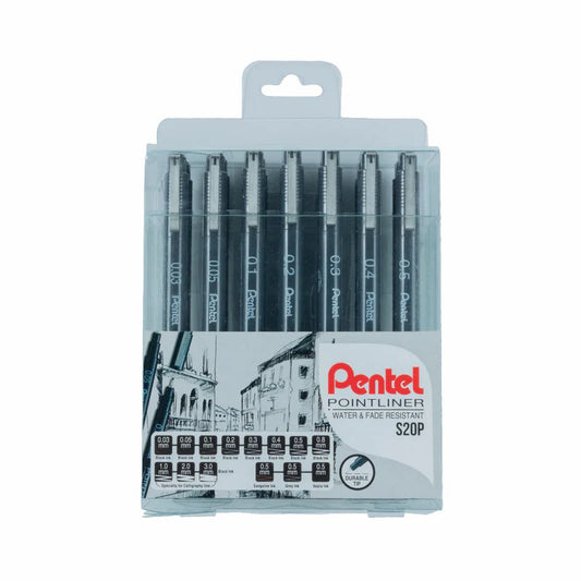 PENTEL S20P POINT LINER SET OF 14