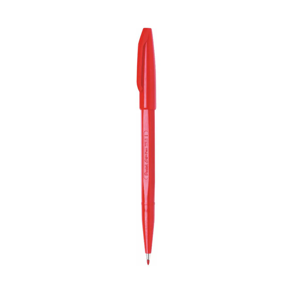 PENTEL S520 SIGN PEN FIBER TIP RED