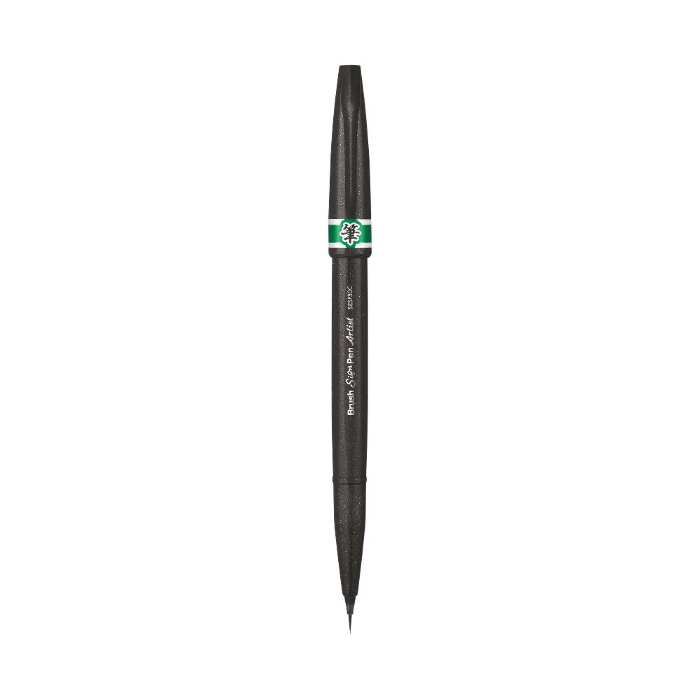 PENTEL SESF30C ARTIST BRUSH SIGN PEN GREEN