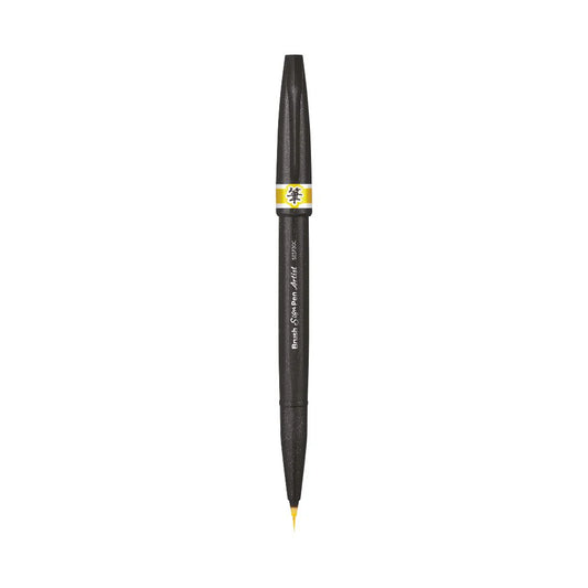 PENTEL SESF30C ARTIST BRUSH SIGN PEN YELLOW