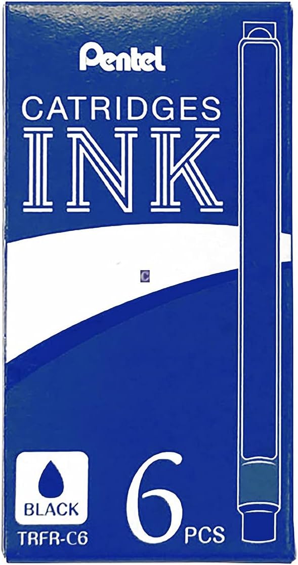 PENTEL TRFR-C6 INK CARTRIDGE F700-BLUE 6PCS