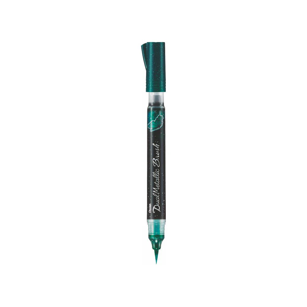 PENTEL XGFH-D DUAL METALLIC BRUSH GREEN