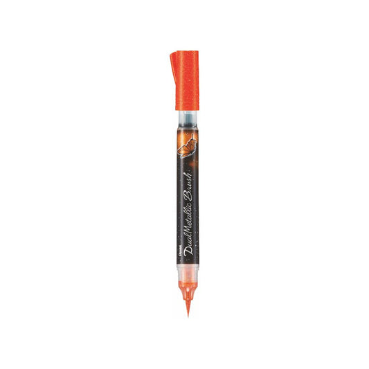 PENTEL XGFH-D DUAL METALLIC BRUSH ORANGE