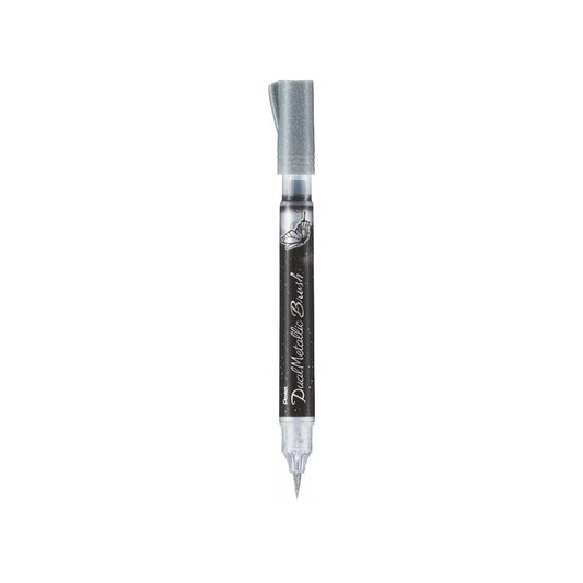 PENTEL XGFH-D DUAL METALLIC BRUSH SILVER