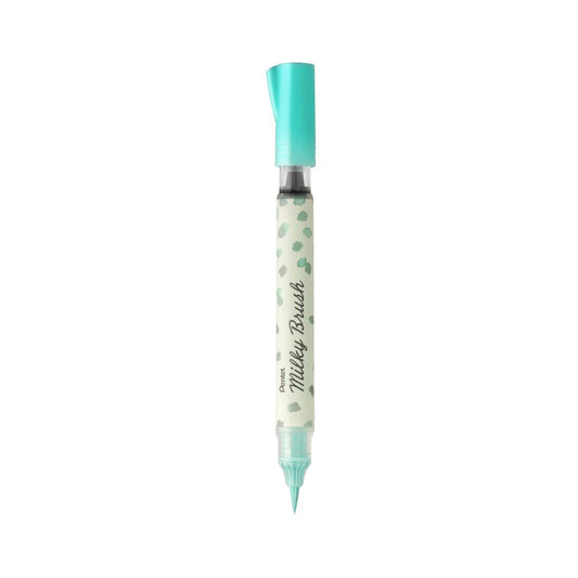 PENTEL XGFH-P MILKY BRUSH PEN MINT GREEN