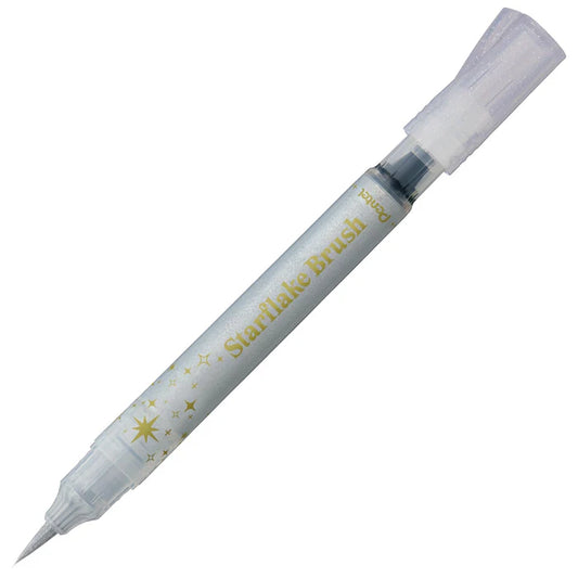 PENTEL XGFHLM STAR FLAKE BRUSH SILVER