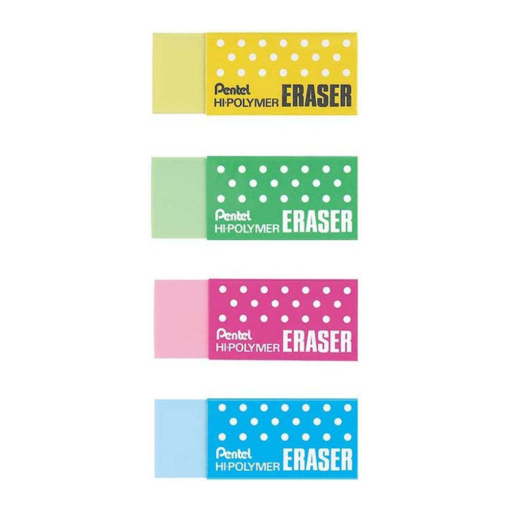 PENTEL ZEH-05P HI-POLYMER ERASER MIX COLOR