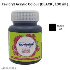 PIDILITE ACRYLIC COLOURS BLACK-02 100ML