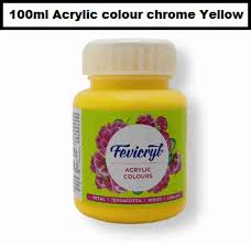 PIDILITE ACRYLIC COLOURS CHROME YELLOW-03 100ML