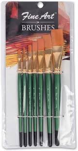 PIDILITE FINEART FLATE BRUSH SET OF 7