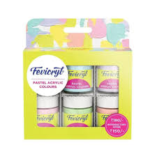 PIDILITE PASTEL ACRYLIC COLOR SET OF 6 90ML