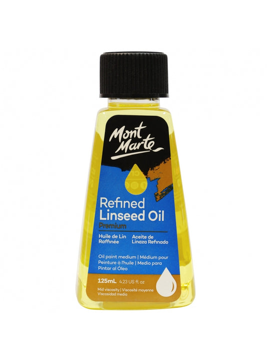 Mont Marte Premium Refined Linseed Oil 125ml
