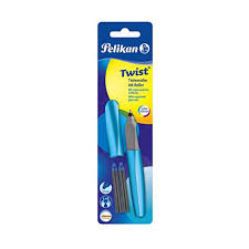 Pelikan Twist Ink Roller - Frosted Blue