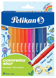 Pelikan colorella Star fiber Tip pen set of 24 fine