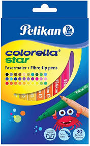 Pelikan colorella Star fiber Tip pen set of 30 fine