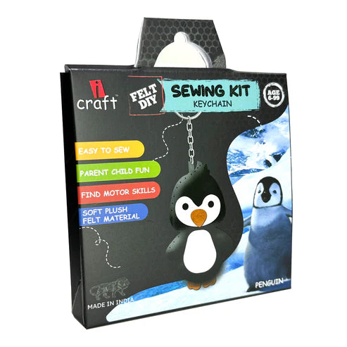 icraft DIY Felt Keychains-Penguin