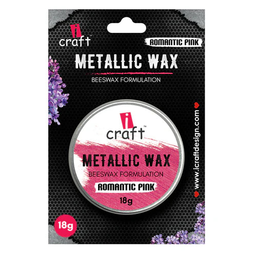 iCraft Metallic Wax - Romantic Pink - 18g