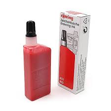 ROTRING DRAWING INK 23ml RED