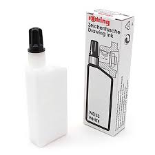 ROTRING DRAWING INK 23ml WHITE