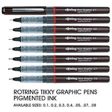 ROTRING PIGMENT BLACK PEN LOOSE POINT