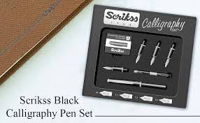 SCRIKSS CALLIGRAPHY SET BLACK WITH 4 NIB SET