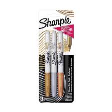 SHARPIE METALLIC FINE TIP ASSORTED PACK OF 3