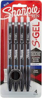 SHARPIE s-GEL PEN 0.5 BLUE SET OF 4