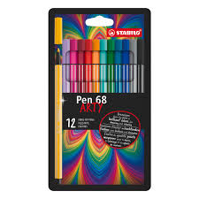 STABILO 68 ARTY PEN SET OF 12 COLOUR