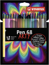 STABILO 68 ARTY PEN SET OF 18 COLOUR