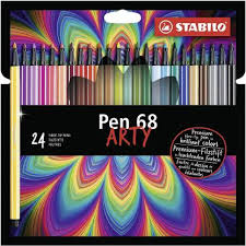 STABILO 68 ARTY PEN SET OF 24 COLOUR