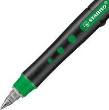 STABILO BLACK MEDIUM RED ROLLER PEN GREEN