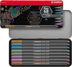 STABILO METALIC PEN  SET OF 8