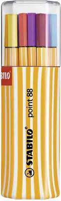 STABILO POINT 88 COLOUR PEN SET OF 20 (8820-01)