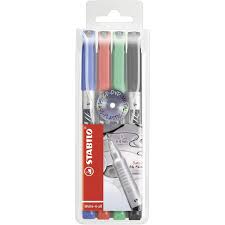 STABILO WRITE 4 ALL PERMENENT MARKER SET OF 4