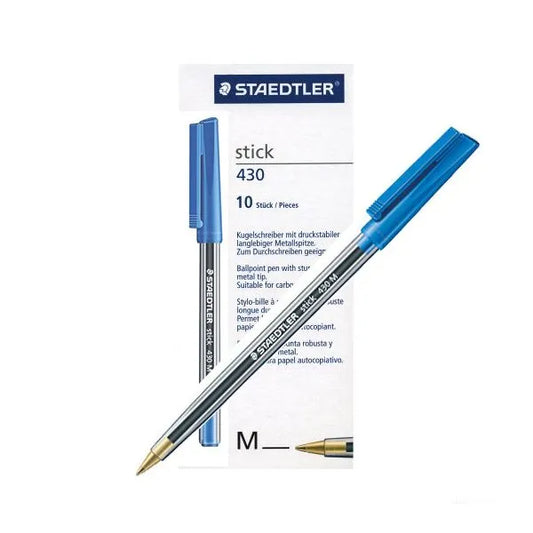 STAEDTLER 430 M STICK BALL POINT PEN-3 BLUE