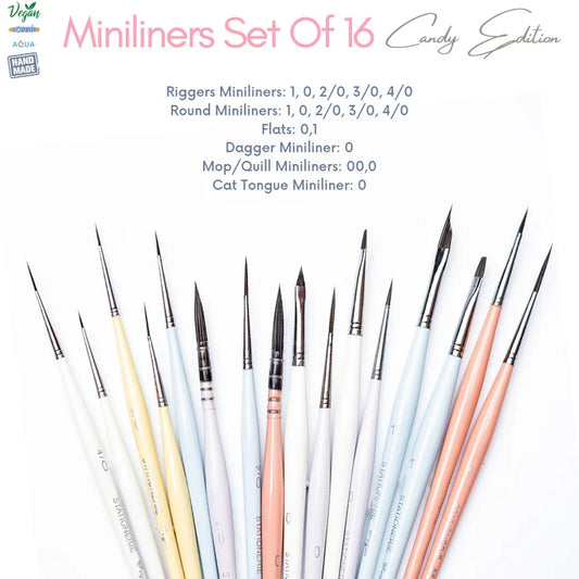 ST BRUSH CANDY MINI LINERS SET OF 16